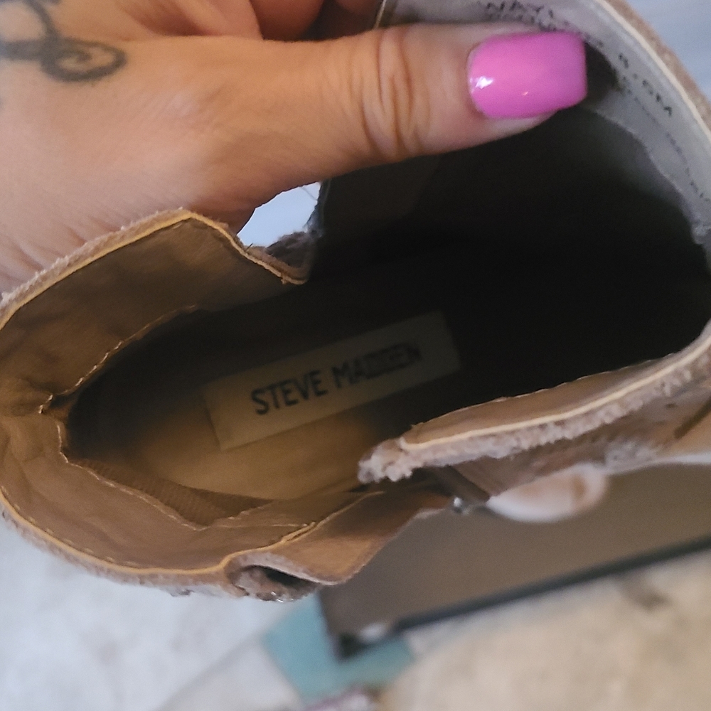 Steve Madden Waylon Peep Toe Bootie 8.5 - Picture 3 of 3